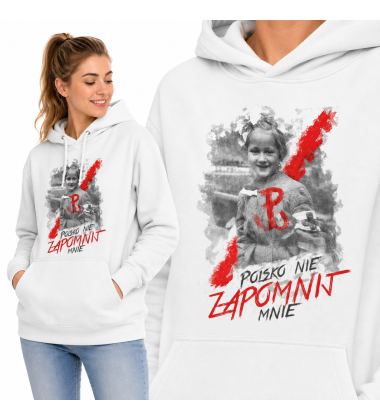 Damska bluza z kapturem POLSKO NIE ZAPOMNIJ MNIE